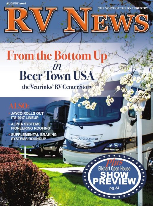 RV News Magazine August 2016 Front Cover