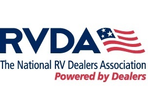 A picture of the logo for The National RV Dealers Association (RVDA)