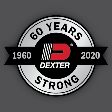 Dexter Axle Anniversary logo