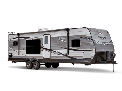 A photo of the 2020 Jayco Jay Flight in front of a white background