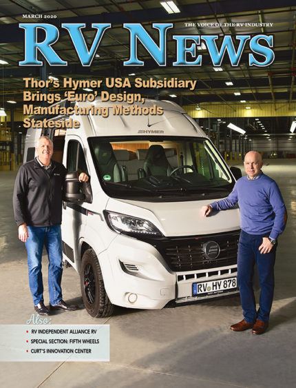 Cover of RV News magazine March 2020 issue