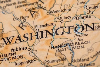 a picture of a partial map of the state of Washington