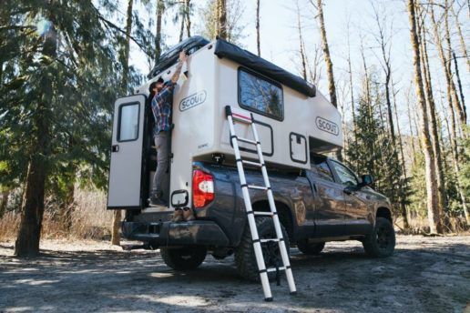 A photo of the new Scout brand of Adventurer truck campers