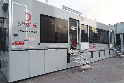 A picture of the exterior of a mobile medical center