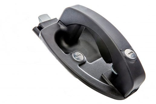 A photo of a new squeeze latch from Bauer Products