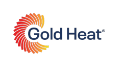 A logo for Gold Heat