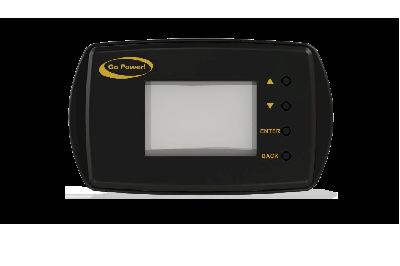 A picture of Go Power's remote control for RV-C supported solar controllers