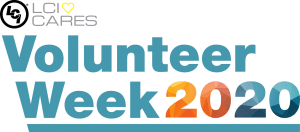 A logo for LCI Volunteer Week 2020