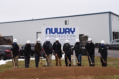 A picture of Dave Carter & Associated breaking ground at new warehouse