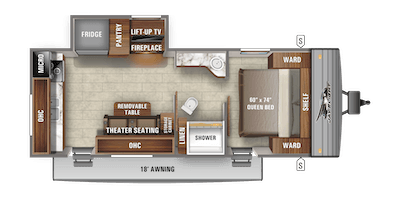 Jayco's 2021 Jay Flight SLX 8 Indiana Built 235RKS floorplan 
