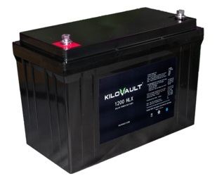 A picture of KiloVault's new HLX lithium battery