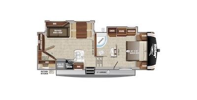 Jayco's 2021 Eagle HT 25.5REOK floorplan 