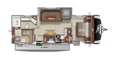 Jayco's 2021 Eagle HT 264BHOK floorplan 