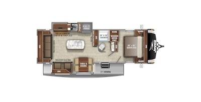 Jayco's 2021 Eagle HT 274CKDS floorplan  