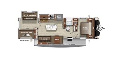 Jayco's 2021 Eagle HT 312BHOK floorplan
