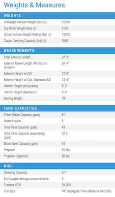 Jayco's 2021 Eagle HT 31MB specs