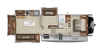 Jayco's 2021 Eagle HT 31MB floorplan