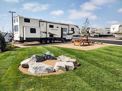 A picture of The Great Outdoors RV staging campsite