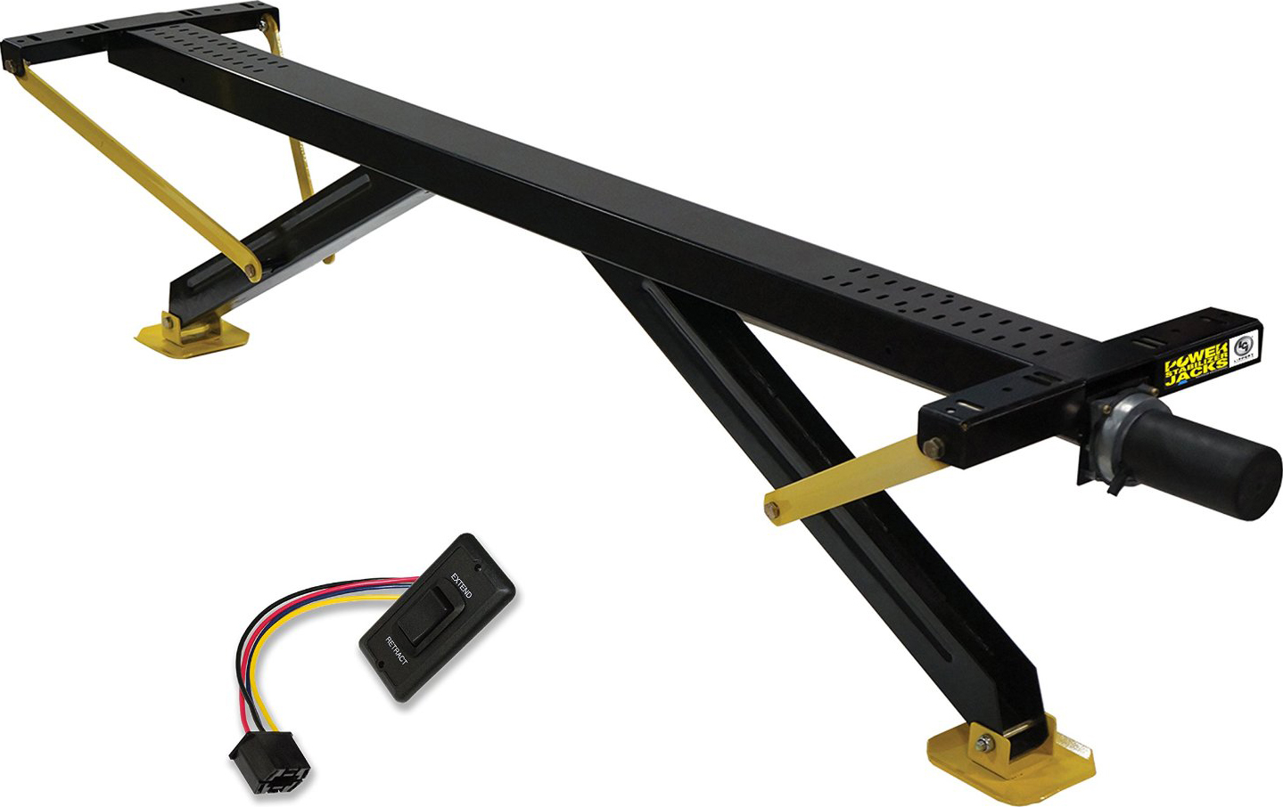 Electric Stabilizer Jack With Black Waterproof Switch RV News