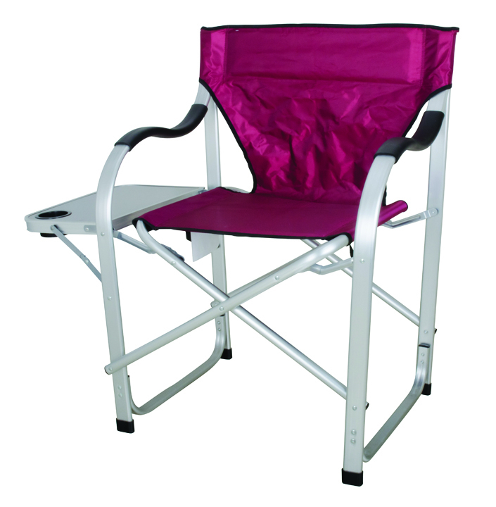 HeavyDuty Director Chair W/Side Table Burgundy RV News