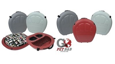 A picture of the new pet products line introduced by Duo Form featuring a carrying case with accessories inside
