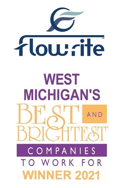 A picture of the Flow Rite logo for being one of West Michigan's Best and Brightest Companies to work for