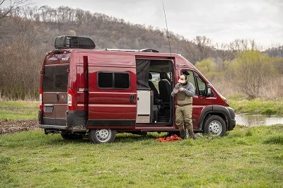 A picture of the Winnebago Solis Pocket camper van