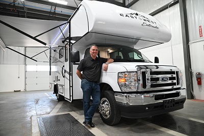 A picture of the East to West Entrada motorhome prototype