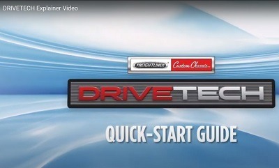 A still picture from Freightliner Custom Chassis Corp.'s video quick-start guide for DriveTech