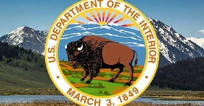 A picture of the U.S. Interior Department seal