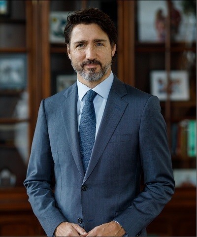 A portrait picture of Canadian prime minister Justin Trudeau