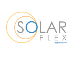 A picture of the logo of Keystone RV's SolarFlex package program