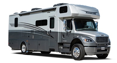 A picture of the exterior of the 2022 Dynamax Europa Type C motorhome