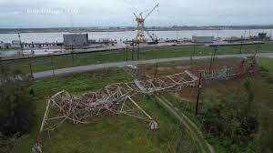 A picture of energy plants in Louisiana after Hurricane Ida made landfall