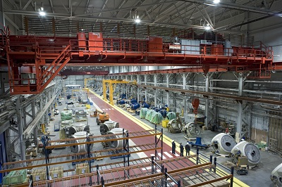 A picture of a commercial paint plant
