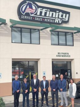 A picture of the management team at Affinity RV and RV Retailer's acquisition team.