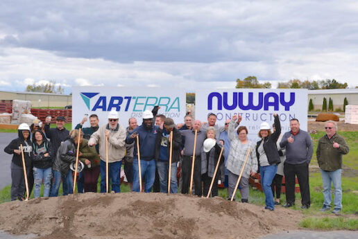 A picture of Arterra Distribution and other stakeholders at the addition groundbreaking.