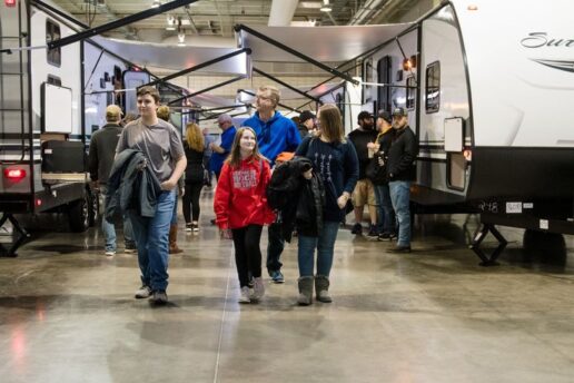 A picture of day 1 attendees of the Pittsburgh RV Show in 2022