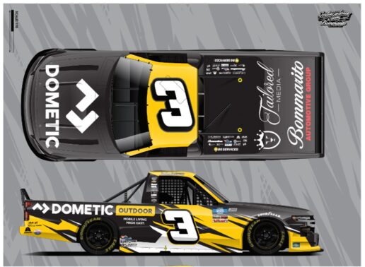Dometic will be featured on NASCAR vehicles