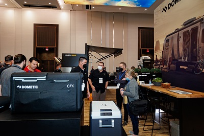 Dometic had a large booth at the 2022 NTP-Stag Expo held at Caesar's Forum in Las Vegas, Nevada.
