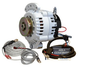A picture of Balmar brand alternator kit items used in motorhomes