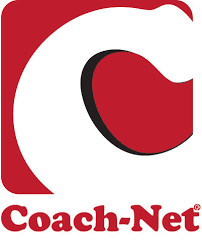A picture of the Coach-Net logo in red and white.
