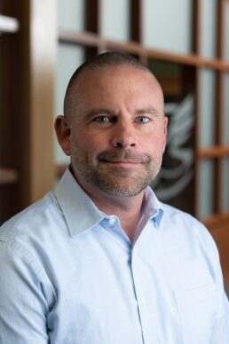 A headshot of Jayco Senior Director of Product Development for Motorized Cory Weatherton