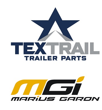 A picture of the TexTrail and Marius Garon logos after TexTrail parent company American Trailer World bought Marius Garon