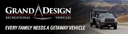 A picture of the Grand Design RV banner website ad