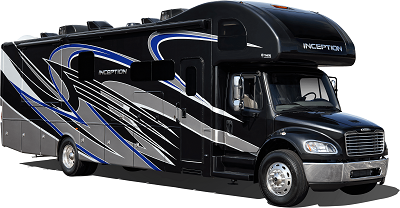 A picture of the exterior of the 2022 Thor Motor Coach Mega C Inception 38MX