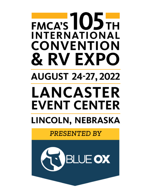 A picture of the Blue OX FMCA 2022 Convention Sponsor logo