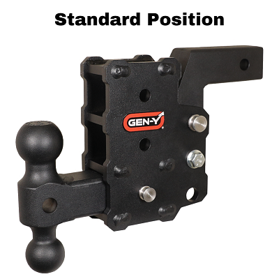 A picture of a Gen-Y Phantom drop hitch in the standard position