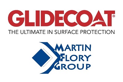A picture of the Glidecoat Martin Flory logo with the words "The ultimate in surface protection" printed under Glidecoat