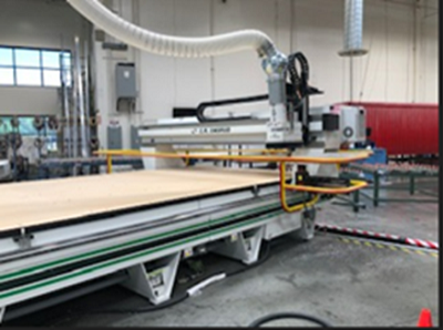 A picture of Lance Camper's manufacturing machinery
